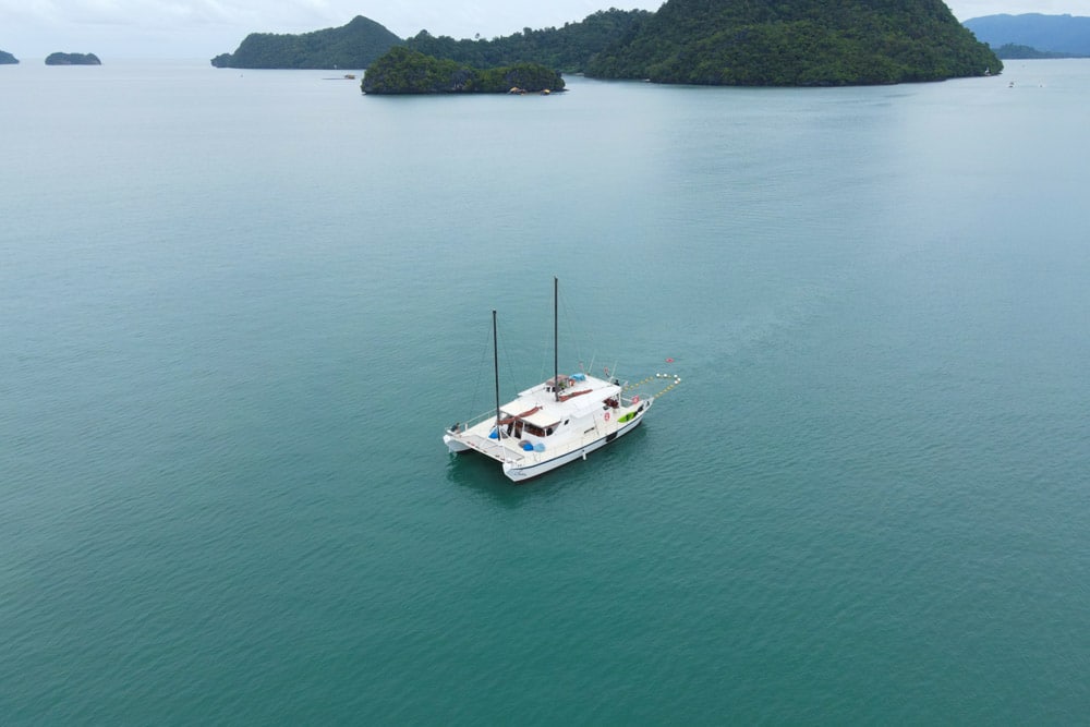 Our boat on our langkawi sunset cruise